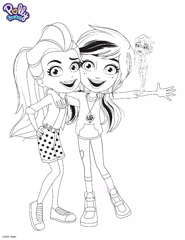 Polly Pocket Colouring Sheet 2